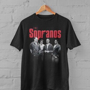 Sopranos T-Shirt Vintage Mafia TV Show Fan Graphic Retro Casual Tee 92